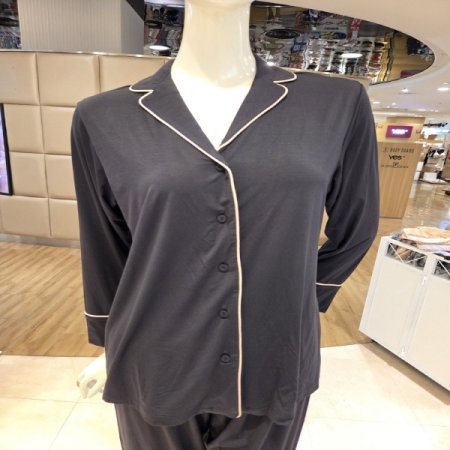 바바라시그니쳐4617B블랙모달여성잠옷