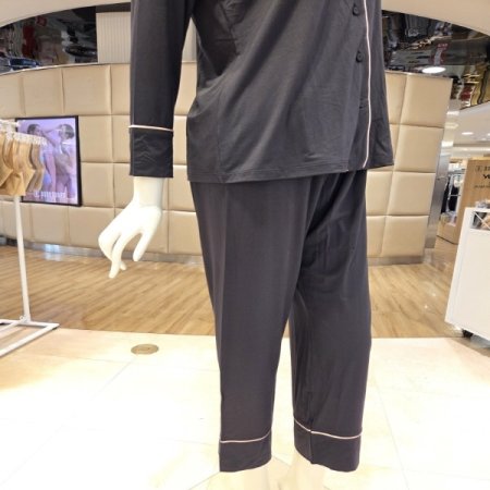 바바라시그니쳐4617B블랙모달여성잠옷