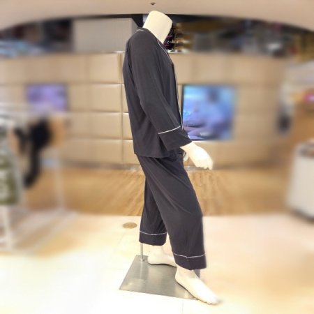 커플바바라시그니쳐4617B블랙모달잠옷