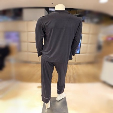 커플바바라시그니쳐4617B블랙모달잠옷