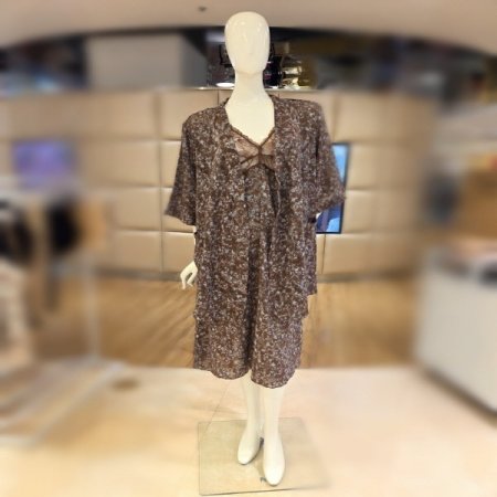 번아웃 프린트앙상블4613R브라운