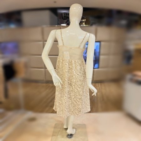 시스루 번아웃프린트4613S베이지슬립