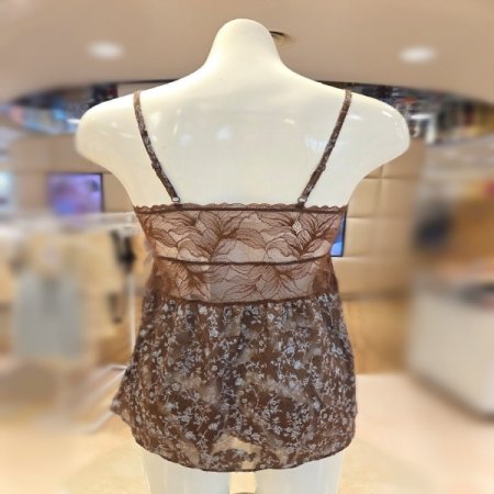 번아웃프린4613브라운캐미솔