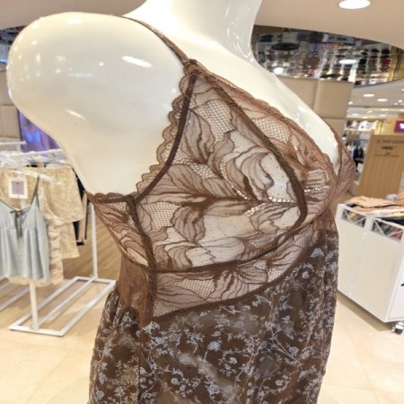 번아웃프린4613브라운캐미솔