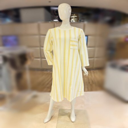 커플 옐로우스트라이프원피스잠옷