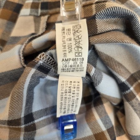 체크 4611면기모남성잠옷세트