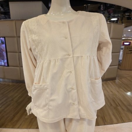 코듀로이솔리드4614로맨틱여성잠옷