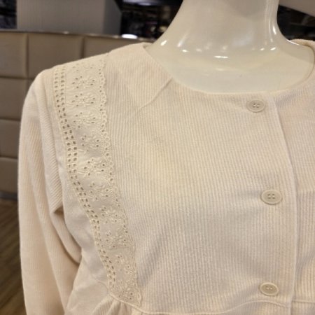 코듀로이솔리드4614로맨틱여성잠옷