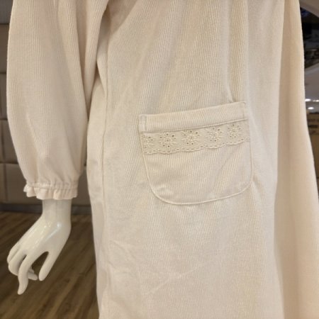 코듀로이솔리드4614로맨틱원피스잠옷