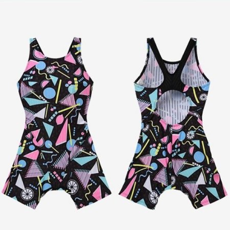 여아동 X백 반신수영복