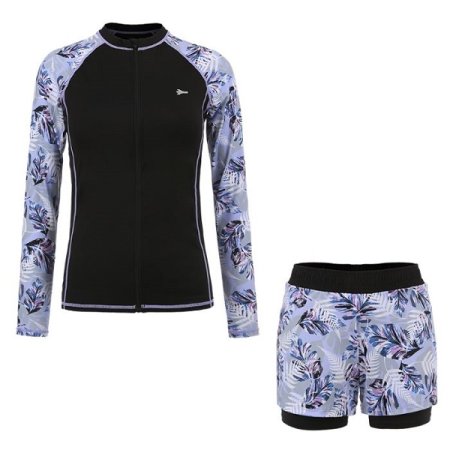 여성 티히티 가든 집업레쉬가드SET