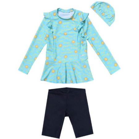 여아동 비치션샤임플레어레쉬가드수모세트