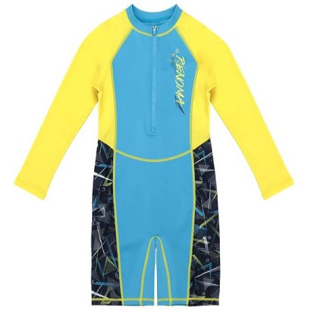 남아동 기하학 라인워크 유니타드 수영