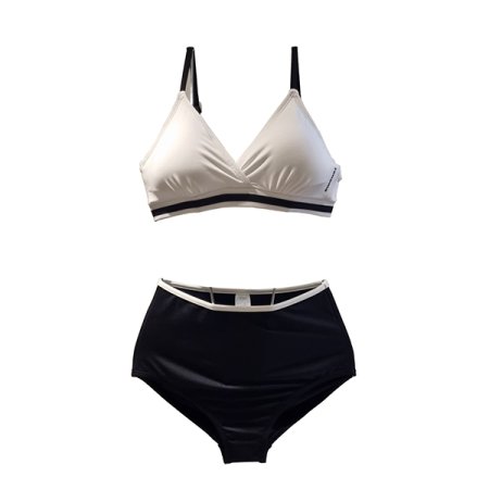 여성 솔리드 와이드 비키니