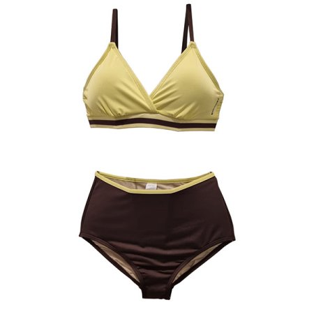 여성 솔리드 와이드 비키니