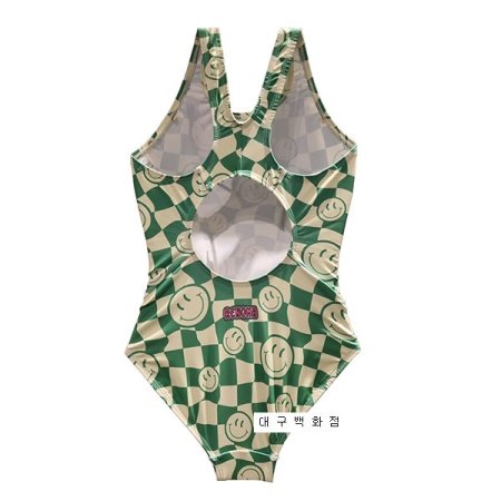 여아동 X백 스마일 실내 수영복