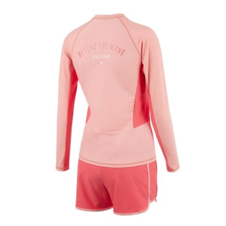 여성 내장 캡 레쉬가드 상 하 세트