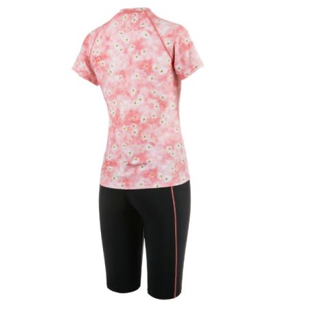 여성 아쿠아내장캡 반팔 집업 바지세트