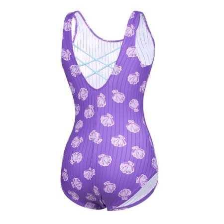 여성 조개패턴 U백 원피스수영복