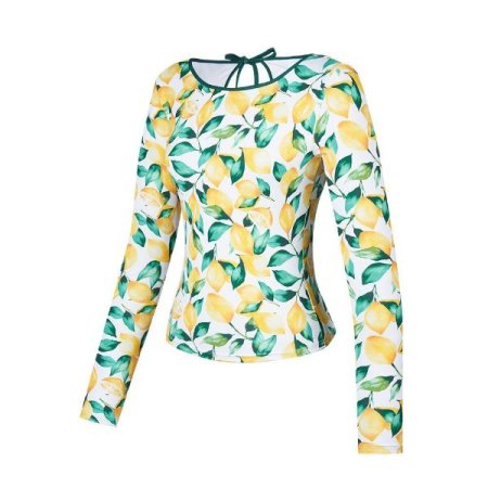 여성 레몬 커버업레쉬가드