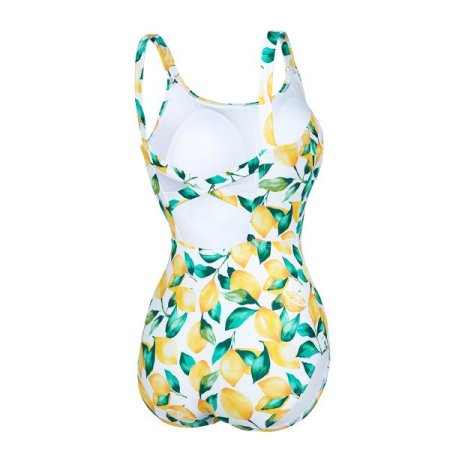 여성 레몬 비치 겸용아쿠아 원피스수영