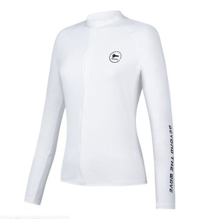 여성 베이직 집업 레쉬가드