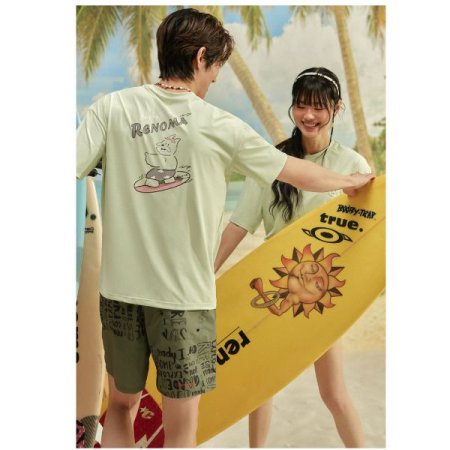 남성 레터링 비치 트렁크