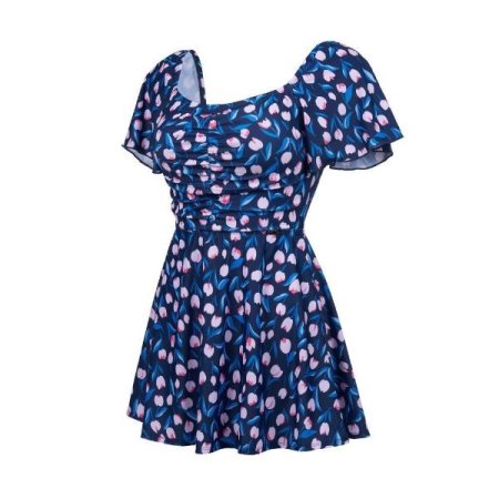 여성 튤립 비치 원피스