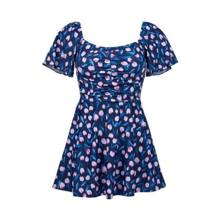 여성 튤립 비치 원피스