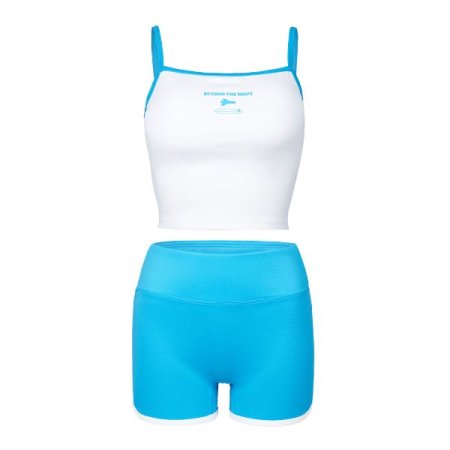 여성 슬리브리스 레쉬가드 상 하 세트