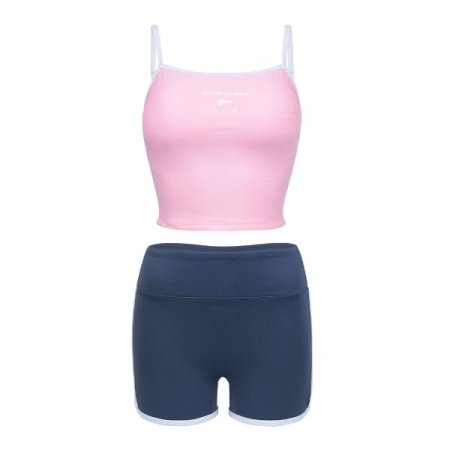 여성 슬리브리스 레쉬가드 상 하 세트