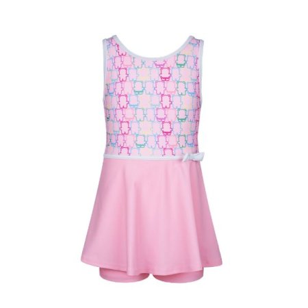 여아동 U백컬러 치마 실내수영복