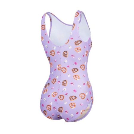 여성 플라워 U백원피스수영복