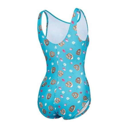 여성 플라워 U백원피스수영복