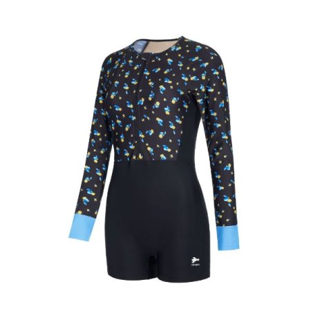 여성 긴팔 지퍼 2부 반신수영복