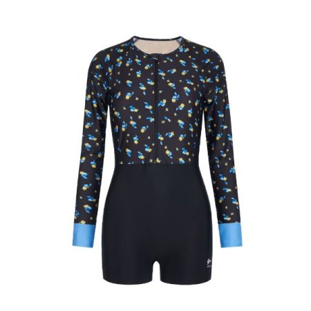 여성 긴팔 지퍼 2부 반신수영복