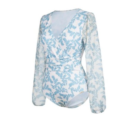 여성 시스루 긴팔 비치원피스