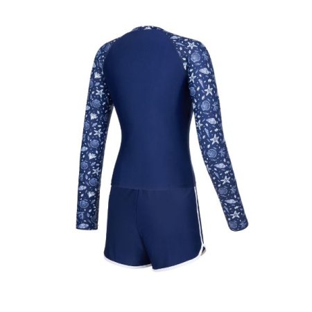 여성 내장 캡 레쉬가드 상하 세트