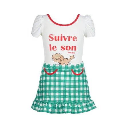 여아동 U백 반팔원피스 치마 수영복 