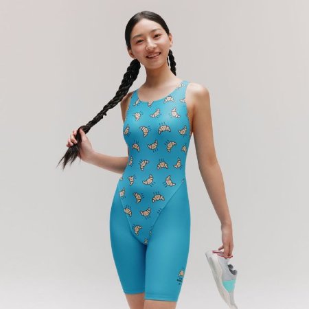 여성 크로아 4부 반신 수영복