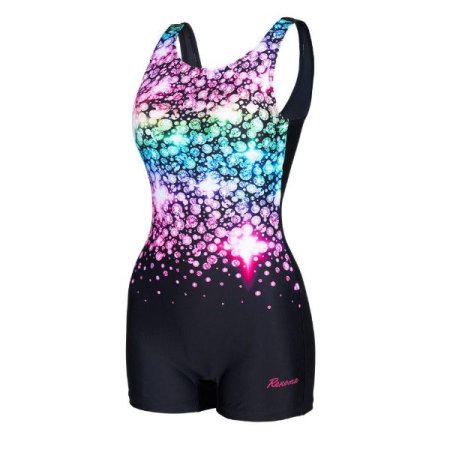 여성  U백 2부 반신 수영복