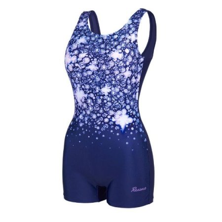 여성  U백 2부 반신 수영복