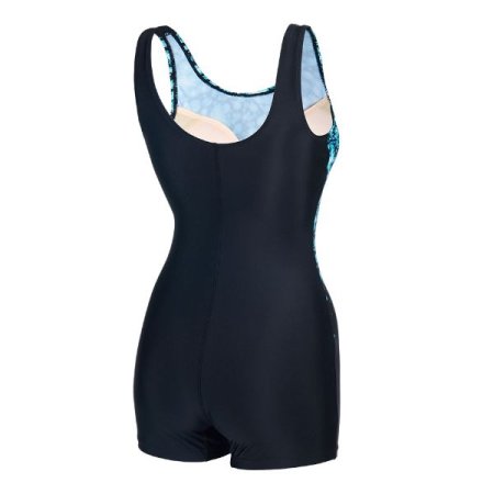 여성  U백 2부 반신 수영복