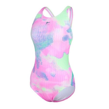 우먼스 타이다이 스타일  X백 실내수영복