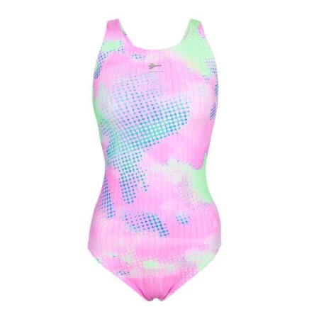 우먼스 타이다이 스타일  X백 실내수영복