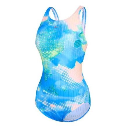 우먼스 타이다이 스타일  X백 실내수영복