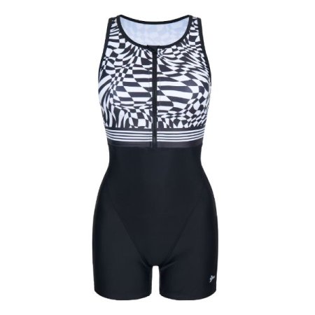 여성 앞 지퍼 내장캡 2부 반신수영복