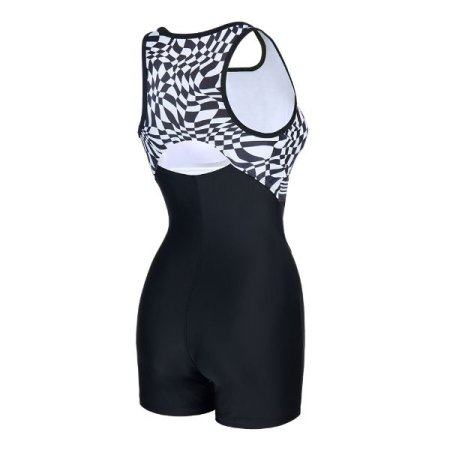 여성 앞 지퍼 내장캡 2부 반신수영복