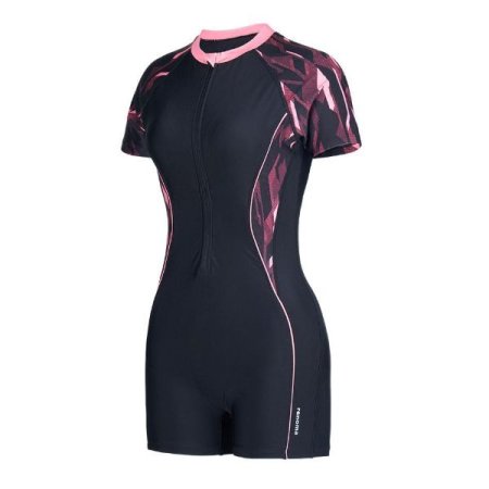 여성 하프집업반팔 2부 수영복