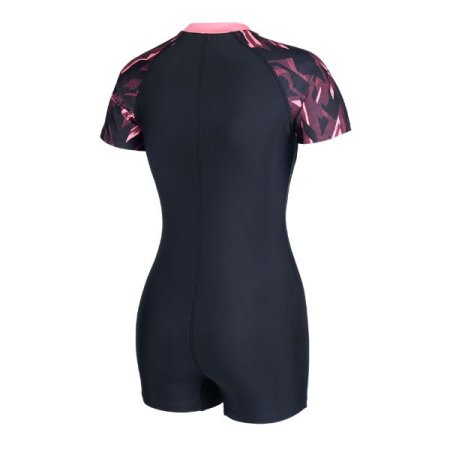 여성 하프집업반팔 2부 수영복